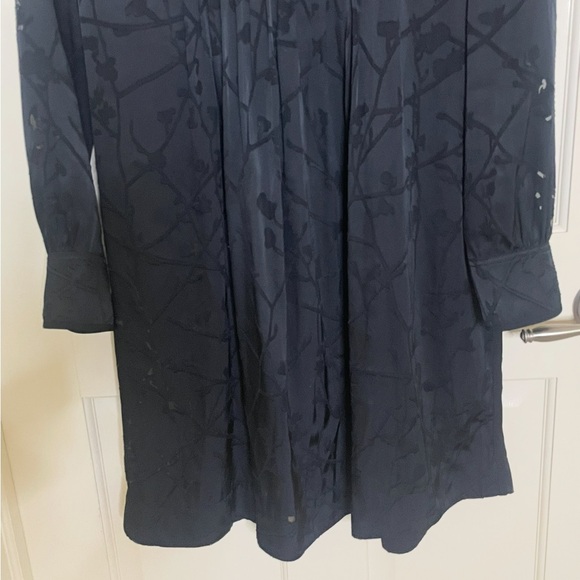 Rag & Bone Rubie Silk Burnout  Popover Relaxed Fit Mini Dress Black, Sz Med - Picture 12 of 16